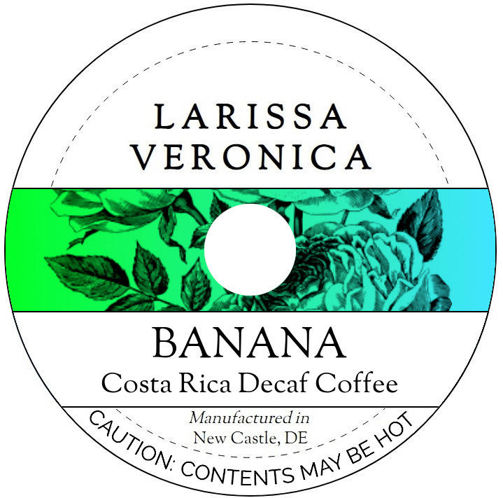 Banana Costa Rica Decaf Coffee <BR>(Single Serve K-Cup Pods)