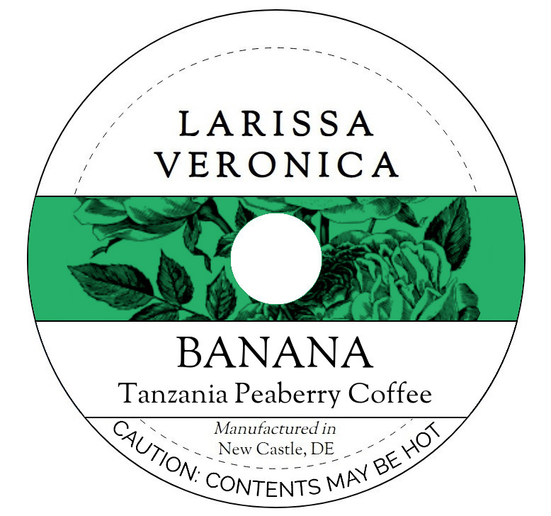 Banana Tanzania Peaberry Coffee <BR>(Single Serve K-Cup Pods)