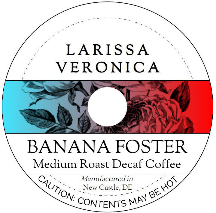 Banana Foster Medium Roast Decaf Coffee <BR>(Single Serve K-Cup Pods)