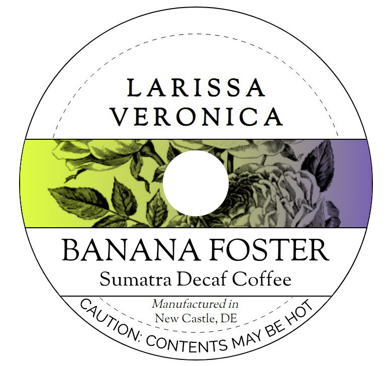 Banana Foster Sumatra Decaf Coffee <BR>(Single Serve K-Cup Pods)