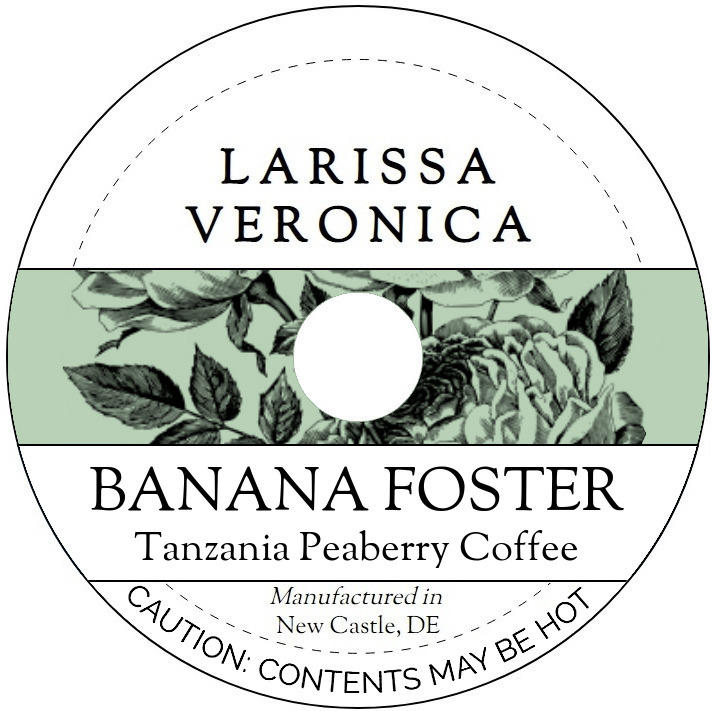 Banana Foster Tanzania Peaberry Coffee <BR>(Single Serve K-Cup Pods)