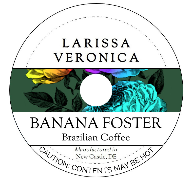 Banana Foster Brazilian Coffee <BR>(Single Serve K-Cup Pods)