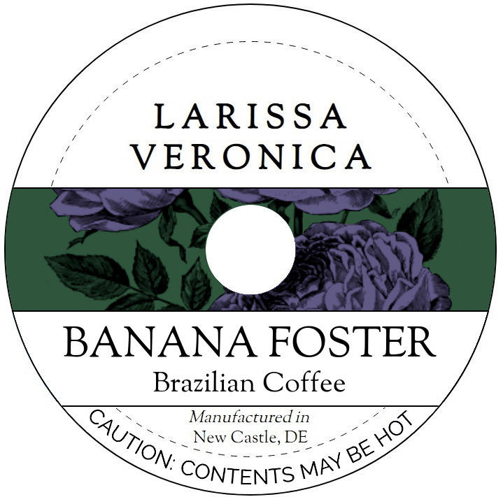 Banana Foster Brazilian Coffee <BR>(Single Serve K-Cup Pods)