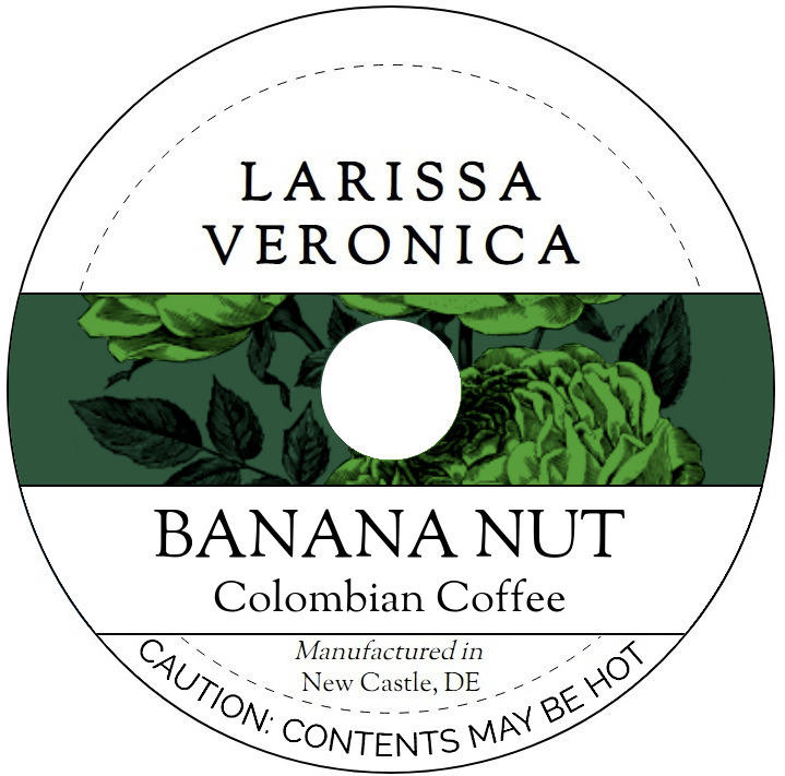 Banana Nut Colombian Coffee <BR>(Single Serve K-Cup Pods)