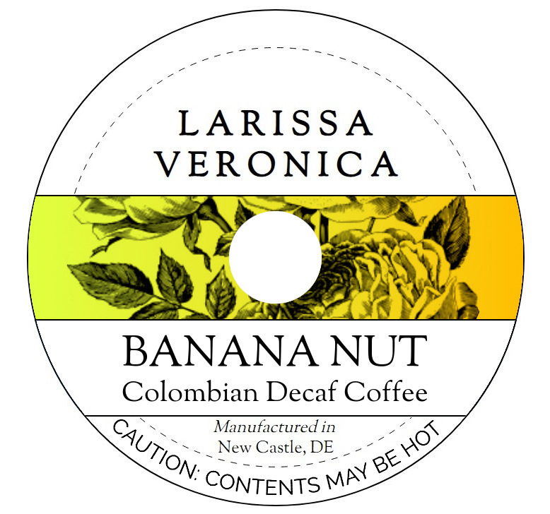 Banana Nut Colombian Decaf Coffee <BR>(Single Serve K-Cup Pods)