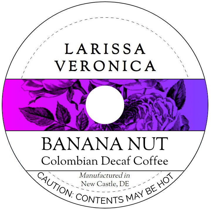 Banana Nut Colombian Decaf Coffee <BR>(Single Serve K-Cup Pods)