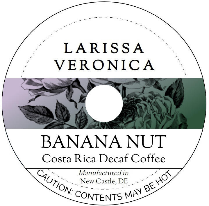 Banana Nut Costa Rica Decaf Coffee <BR>(Single Serve K-Cup Pods)