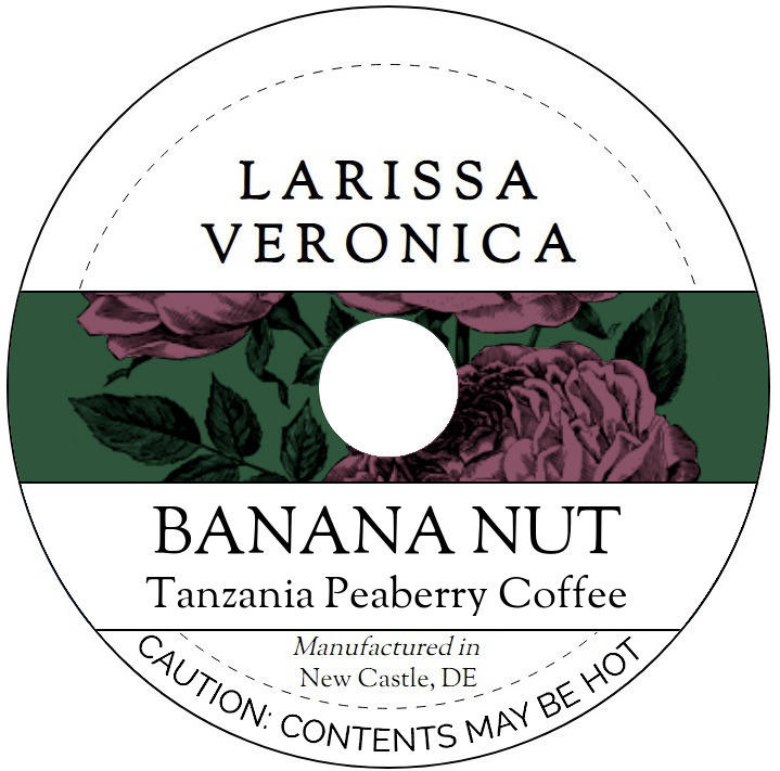 Banana Nut Tanzania Peaberry Coffee <BR>(Single Serve K-Cup Pods)