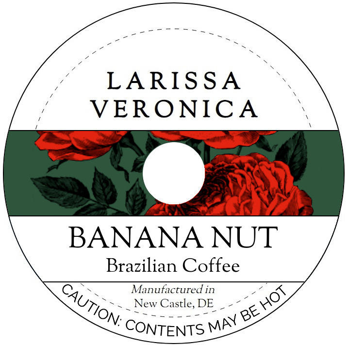 Banana Nut Brazilian Coffee <BR>(Single Serve K-Cup Pods)