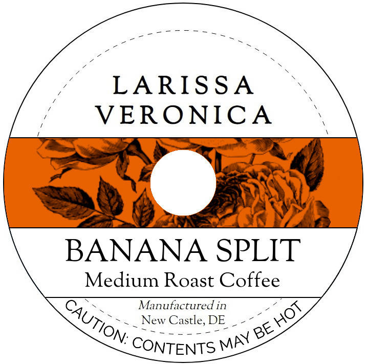 Banana Split Medium Roast Coffee <BR>(Single Serve K-Cup Pods)