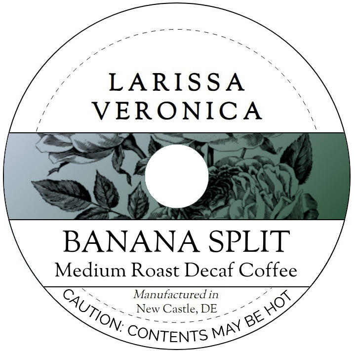 Banana Split Medium Roast Decaf Coffee <BR>(Single Serve K-Cup Pods)