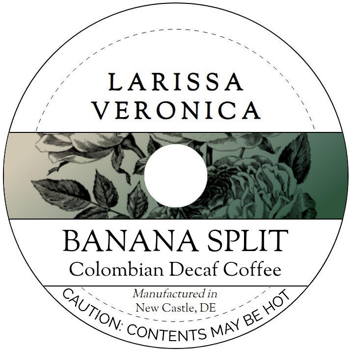 Banana Split Colombian Decaf Coffee <BR>(Single Serve K-Cup Pods)