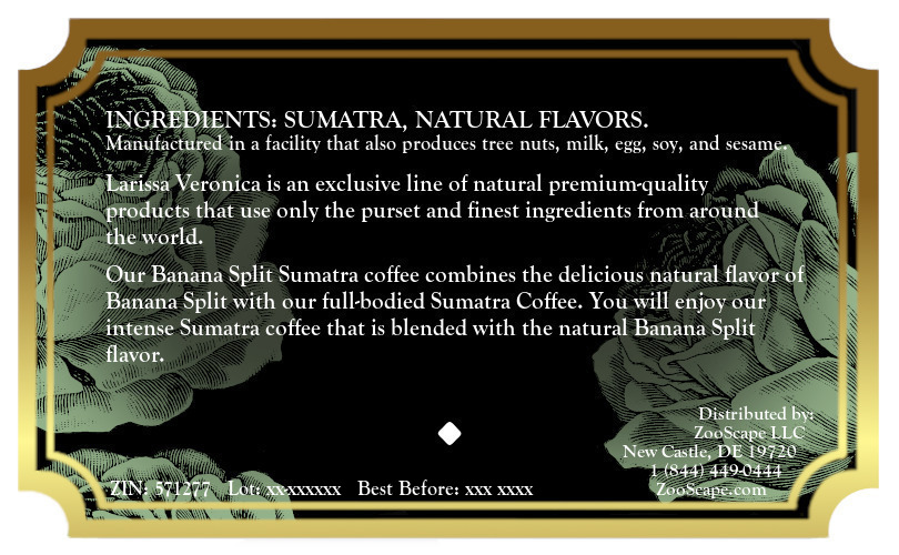 Banana Split Sumatra Coffee <BR>(Single Serve K-Cup Pods)