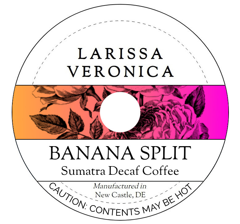 Banana Split Sumatra Decaf Coffee <BR>(Single Serve K-Cup Pods)
