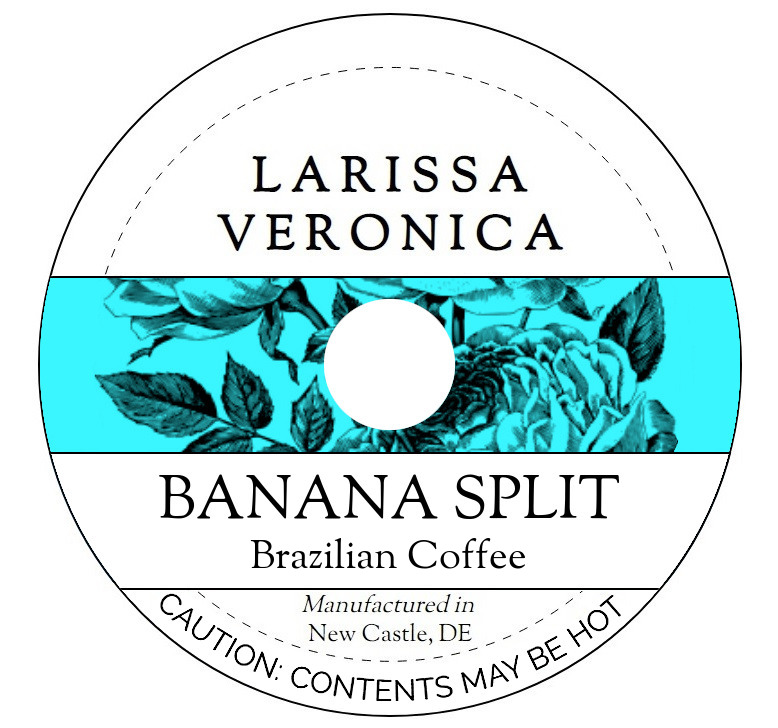 Banana Split Brazilian Coffee <BR>(Single Serve K-Cup Pods)