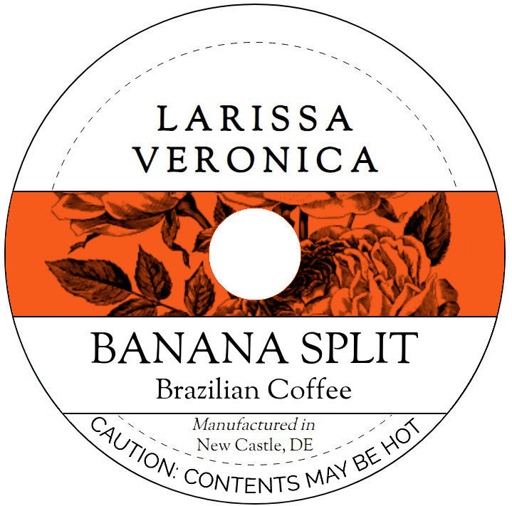 Banana Split Brazilian Coffee <BR>(Single Serve K-Cup Pods)