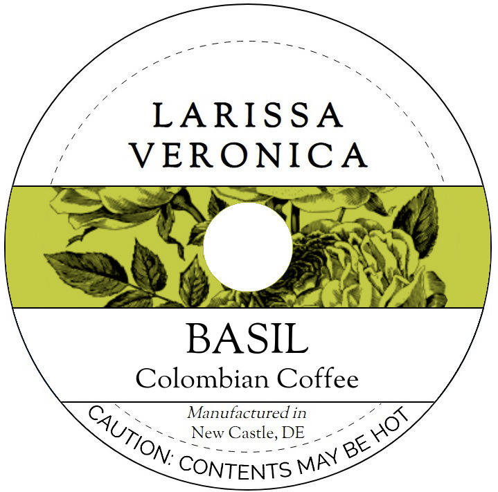 Basil Colombian Coffee <BR>(Single Serve K-Cup Pods)