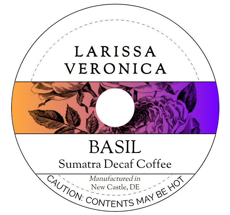 Basil Sumatra Decaf Coffee <BR>(Single Serve K-Cup Pods)