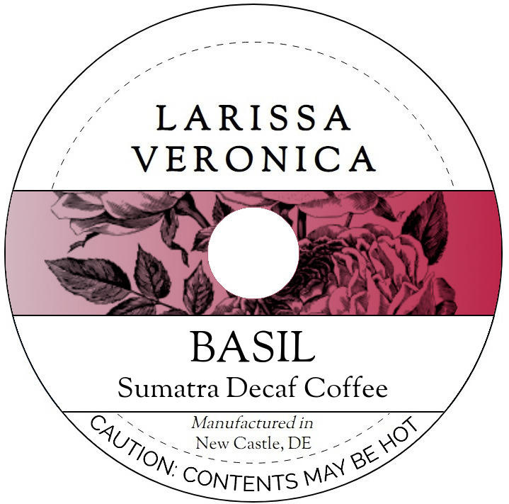 Basil Sumatra Decaf Coffee <BR>(Single Serve K-Cup Pods)