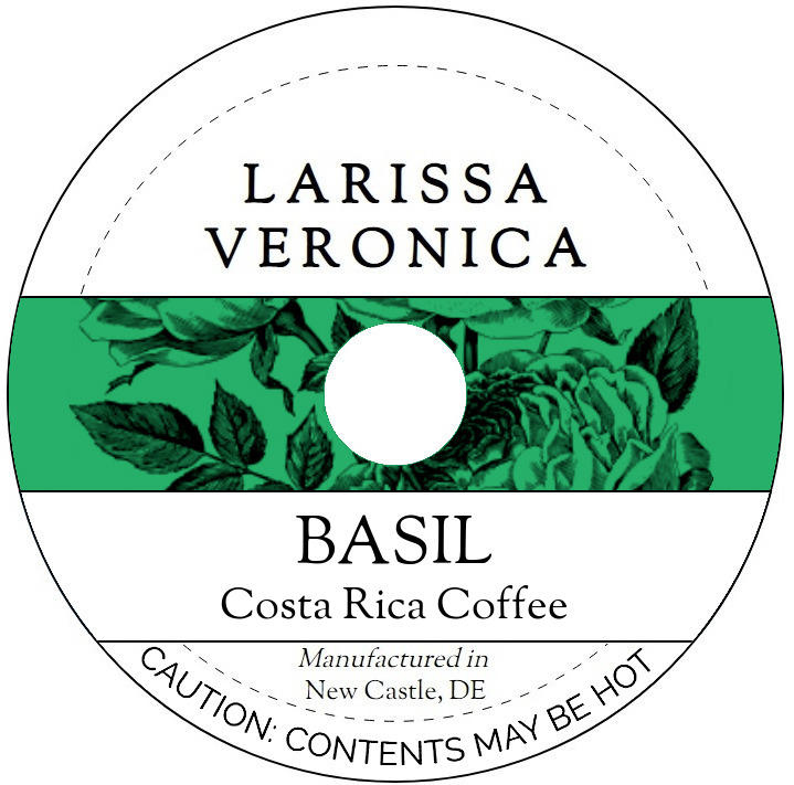 Basil Costa Rica Coffee <BR>(Single Serve K-Cup Pods)
