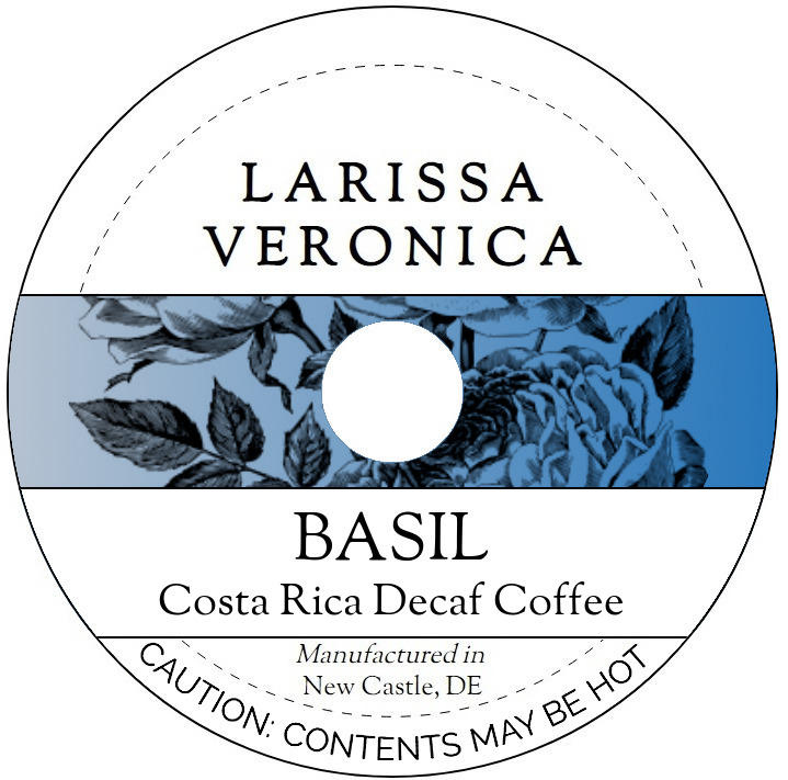 Basil Costa Rica Decaf Coffee <BR>(Single Serve K-Cup Pods)