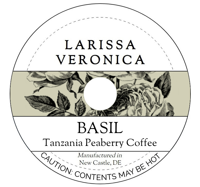 Basil Tanzania Peaberry Coffee <BR>(Single Serve K-Cup Pods)