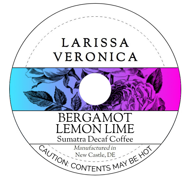 Bergamot Lemon Lime Sumatra Decaf Coffee <BR>(Single Serve K-Cup Pods)