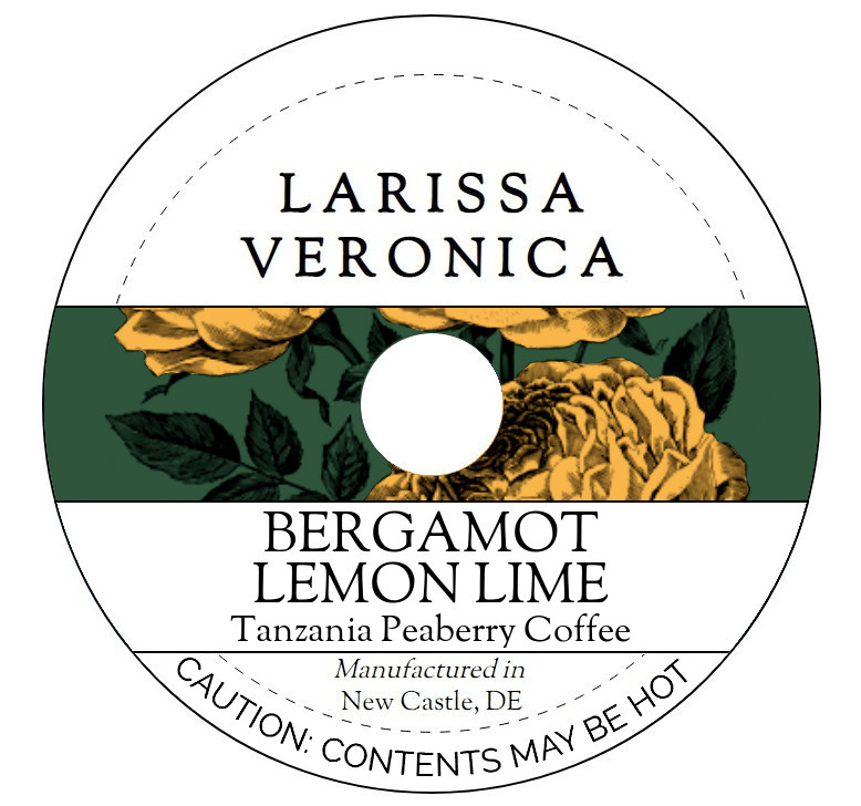Bergamot Lemon Lime Tanzania Peaberry Coffee <BR>(Single Serve K-Cup Pods)