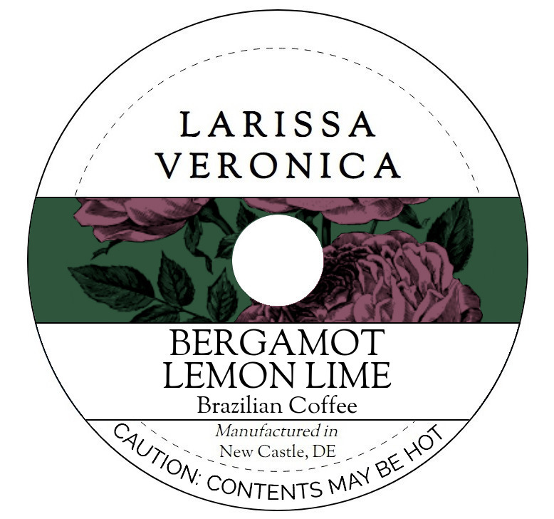 Bergamot Lemon Lime Brazilian Coffee <BR>(Single Serve K-Cup Pods)