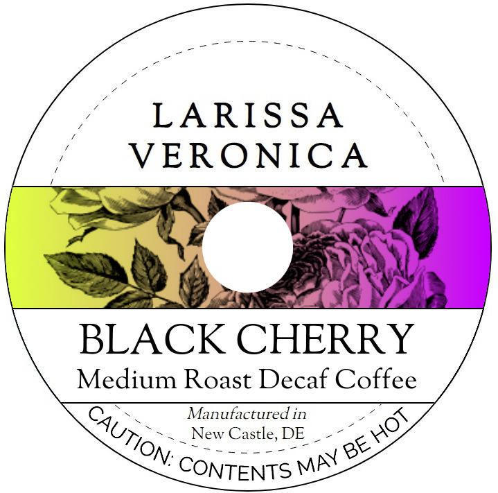 Black Cherry Medium Roast Decaf Coffee <BR>(Single Serve K-Cup Pods)