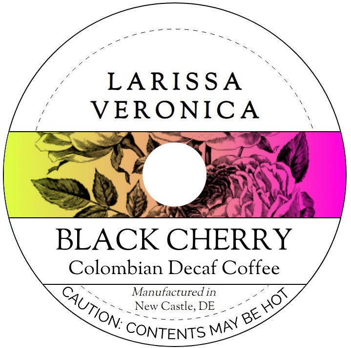 Black Cherry Colombian Decaf Coffee <BR>(Single Serve K-Cup Pods)