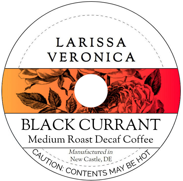 Black Currant Medium Roast Decaf Coffee <BR>(Single Serve K-Cup Pods)