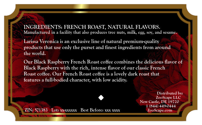 Black Raspberry French Roast Coffee <BR>(Single Serve K-Cup Pods)