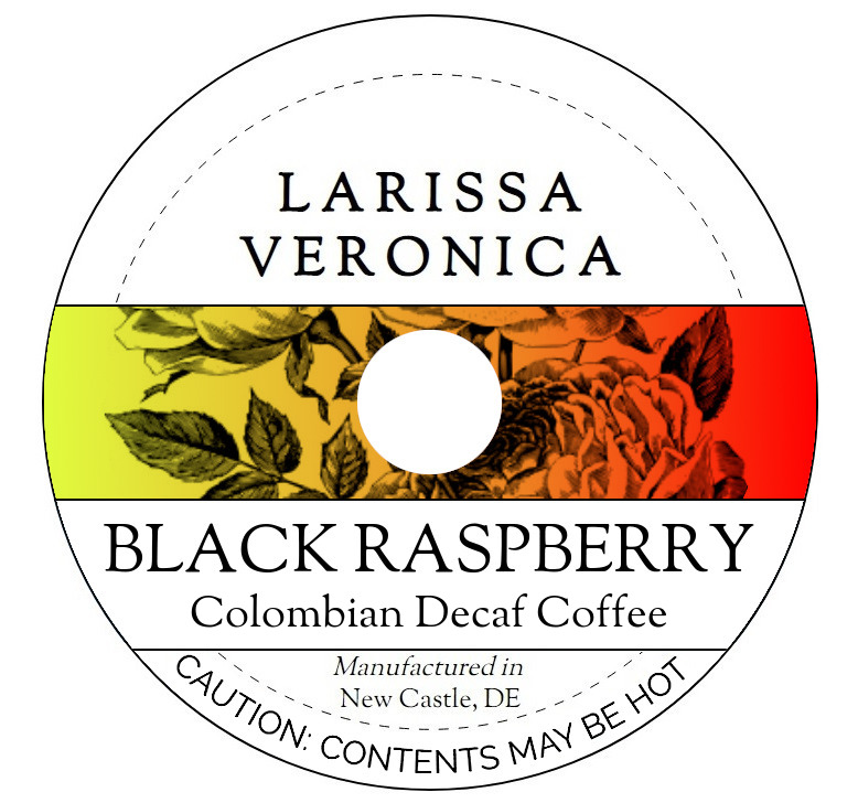 Black Raspberry Colombian Decaf Coffee <BR>(Single Serve K-Cup Pods)