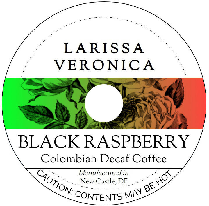 Black Raspberry Colombian Decaf Coffee <BR>(Single Serve K-Cup Pods)