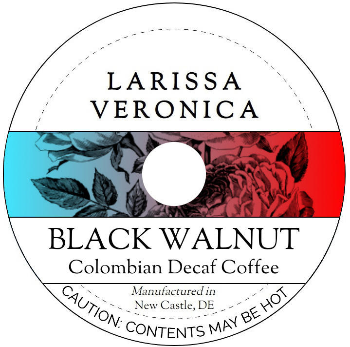 Black Walnut Colombian Decaf Coffee <BR>(Single Serve K-Cup Pods)