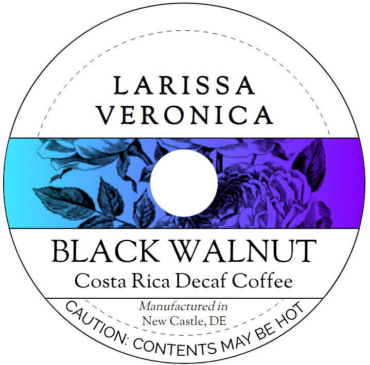 Black Walnut Costa Rica Decaf Coffee <BR>(Single Serve K-Cup Pods)