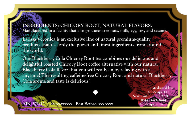 Blackberry Cola Chicory Root Tea <BR>(Single Serve K-Cup Pods)