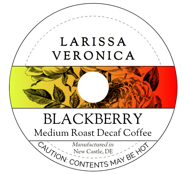 Blackberry Medium Roast Decaf Coffee <BR>(Single Serve K-Cup Pods)