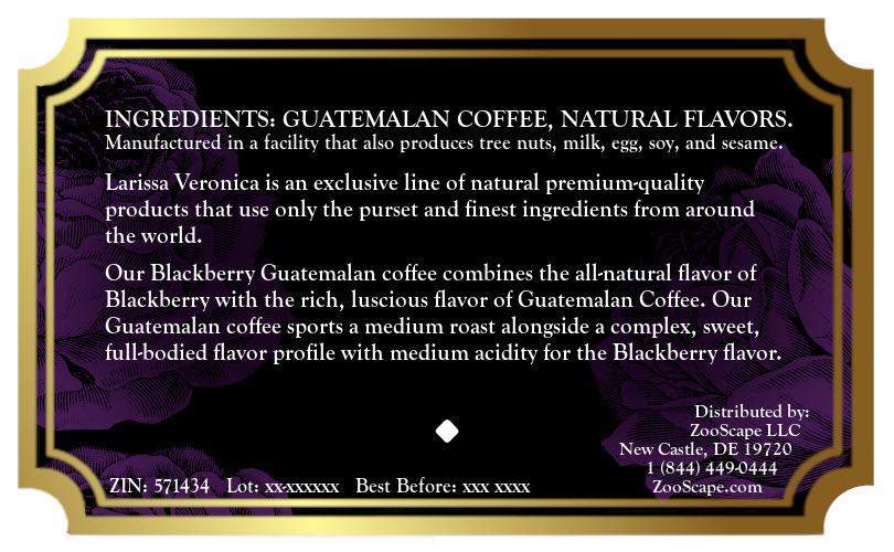 Blackberry Guatemalan Coffee <BR>(Single Serve K-Cup Pods)