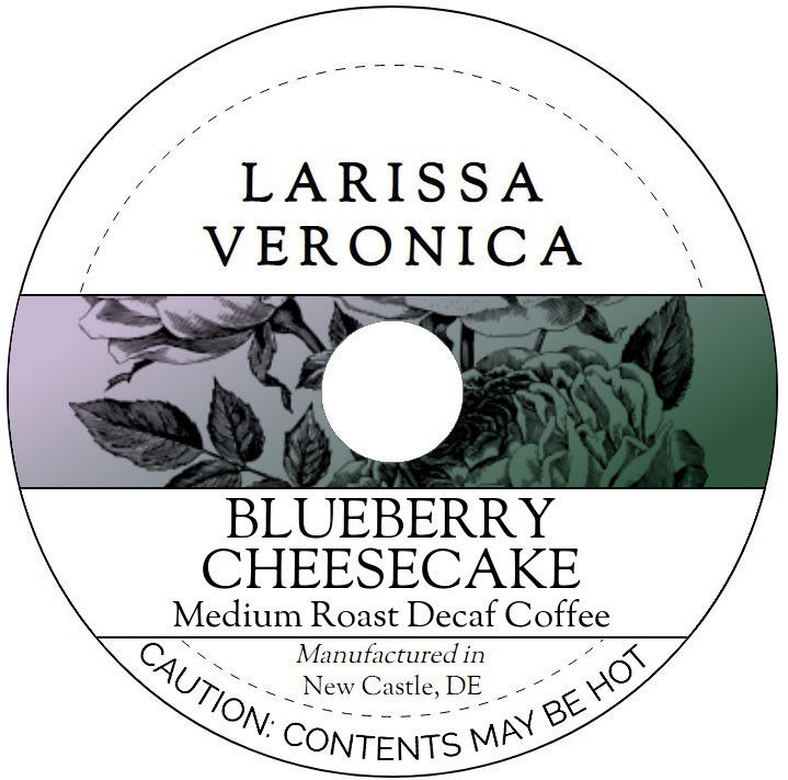 Blueberry Cheesecake Medium Roast Decaf Coffee <BR>(Single Serve K-Cup Pods)