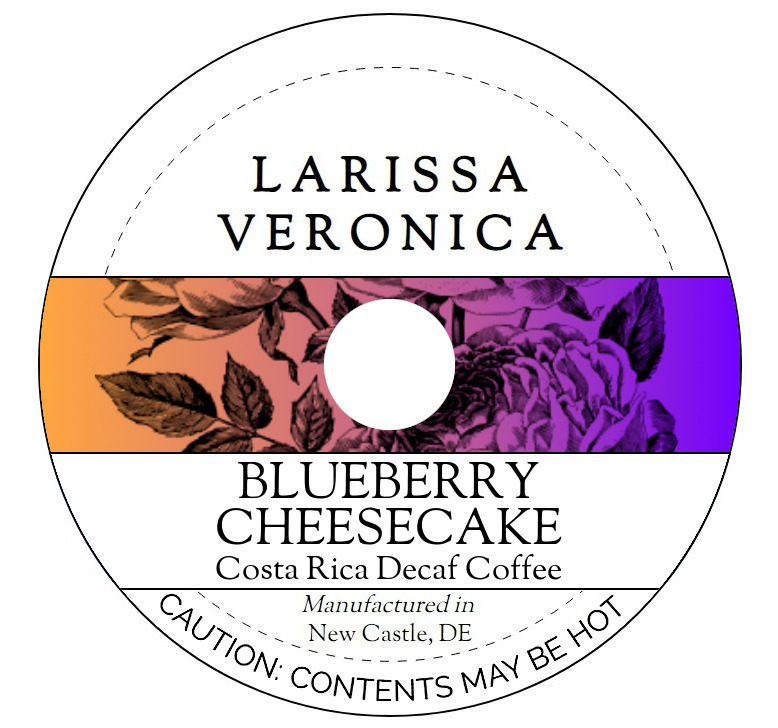 Blueberry Cheesecake Costa Rica Decaf Coffee <BR>(Single Serve K-Cup Pods)
