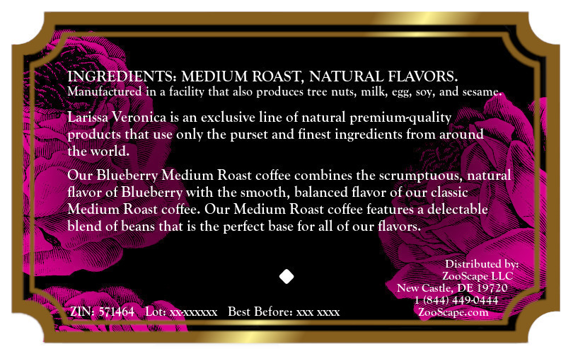 Blueberry Medium Roast Coffee <BR>(Single Serve K-Cup Pods)