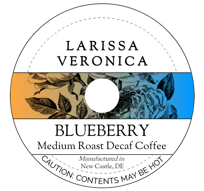 Blueberry Medium Roast Decaf Coffee <BR>(Single Serve K-Cup Pods)