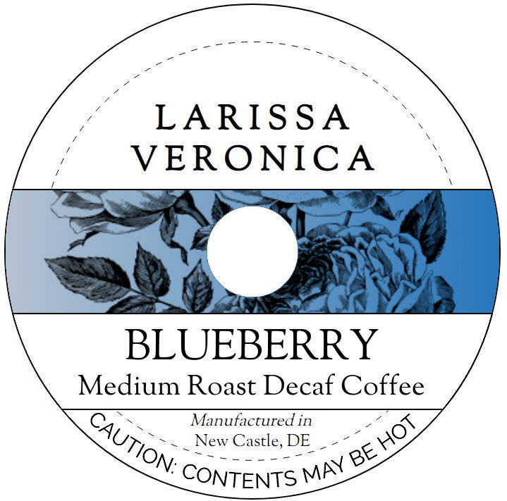Blueberry Medium Roast Decaf Coffee <BR>(Single Serve K-Cup Pods)