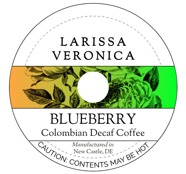 Blueberry Colombian Decaf Coffee <BR>(Single Serve K-Cup Pods)