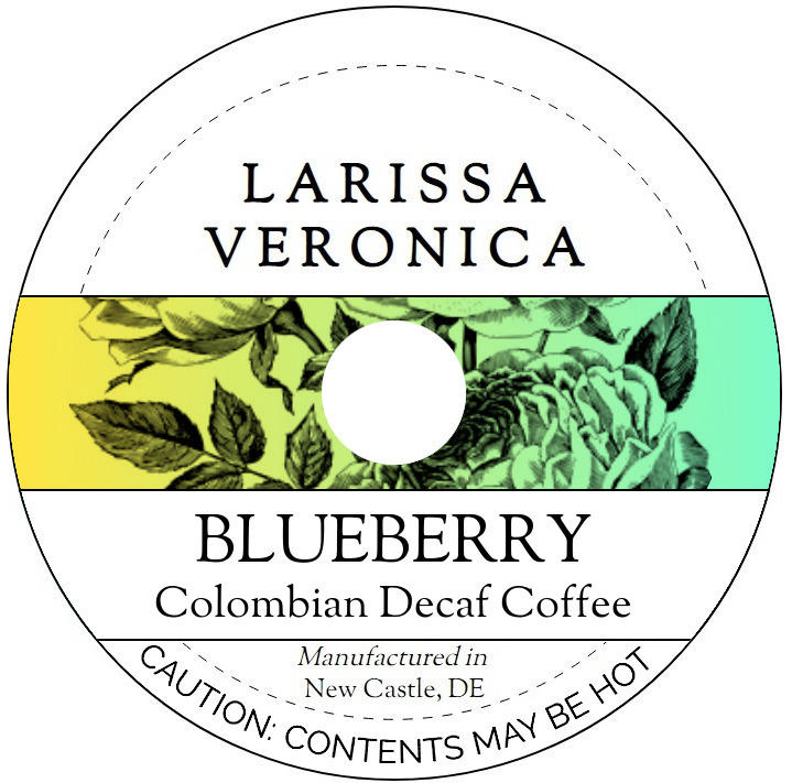 Blueberry Colombian Decaf Coffee <BR>(Single Serve K-Cup Pods)