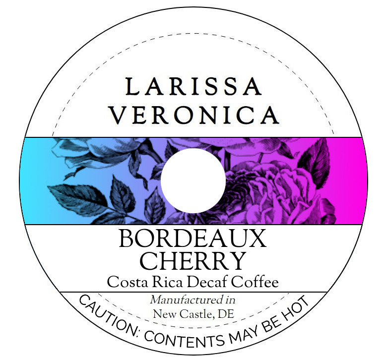 Bordeaux Cherry Costa Rica Decaf Coffee <BR>(Single Serve K-Cup Pods)