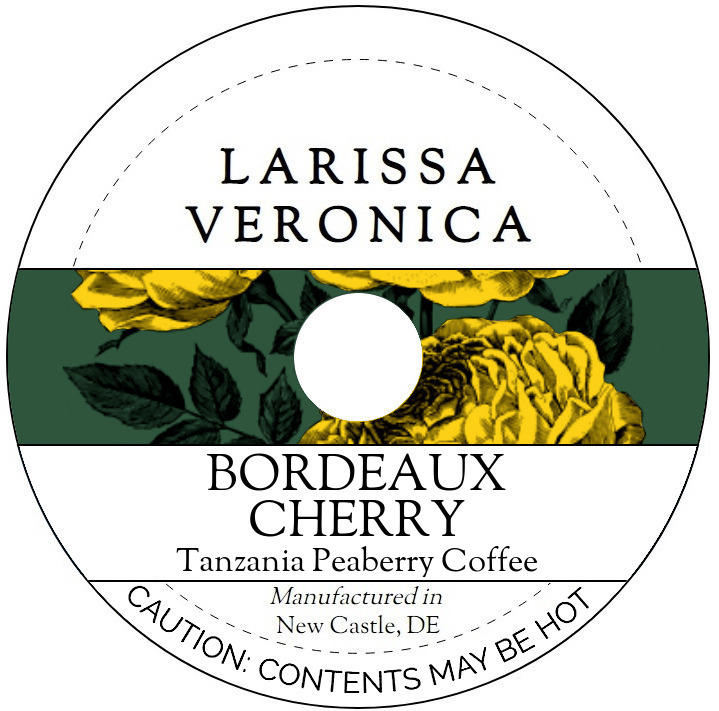 Bordeaux Cherry Tanzania Peaberry Coffee <BR>(Single Serve K-Cup Pods)