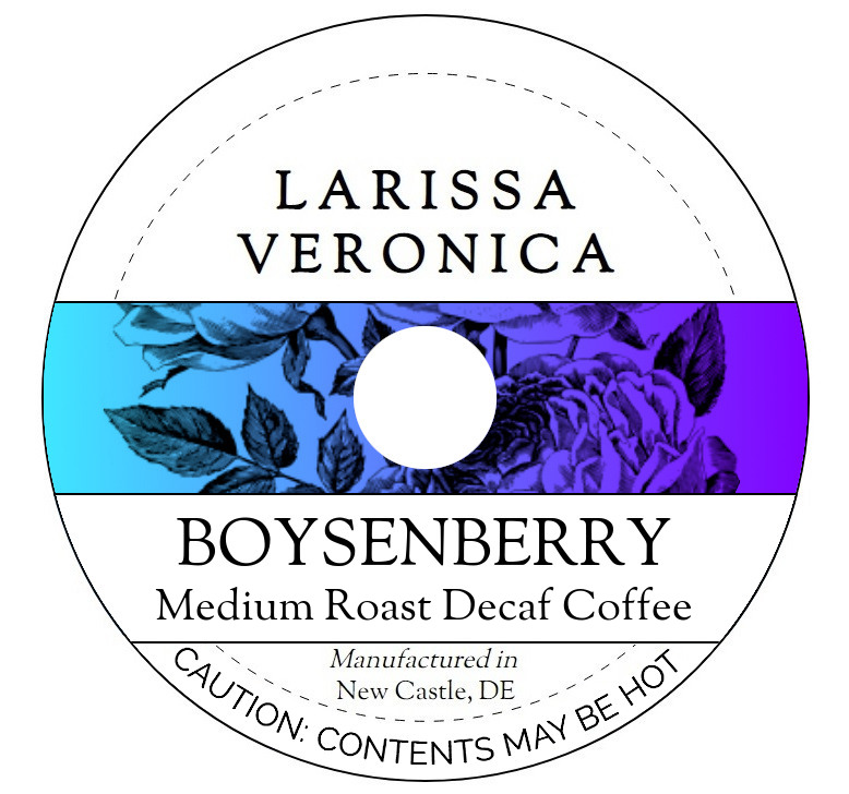 Boysenberry Medium Roast Decaf Coffee <BR>(Single Serve K-Cup Pods)